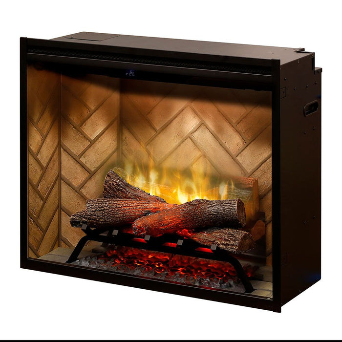Dimplex RBF30 Revillusion Electric Fireplace with Herringbone Backer, 30-Inches