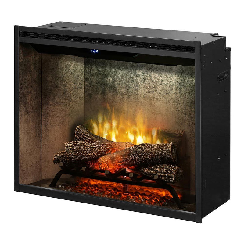 Dimplex RBF30WC Revillusion Electric Fireplace with Weathered Concrete Backer, 30-Inches