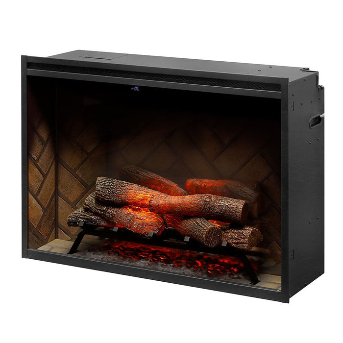 Dimplex RBF36 Revillusion Electric Fireplace with Herringbone Backer, 36-Inches