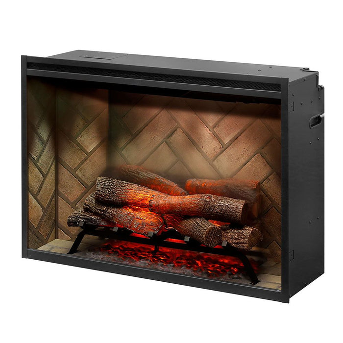 Dimplex RBF36 Revillusion Electric Fireplace with Herringbone Backer, 36-Inches