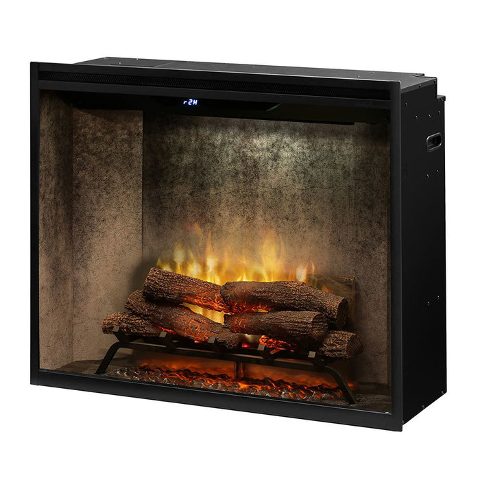 Dimplex RBF36PWC Revillusion Portrait-Style Electric Fireplace with Weathered Concrete Backer, 36-Inches