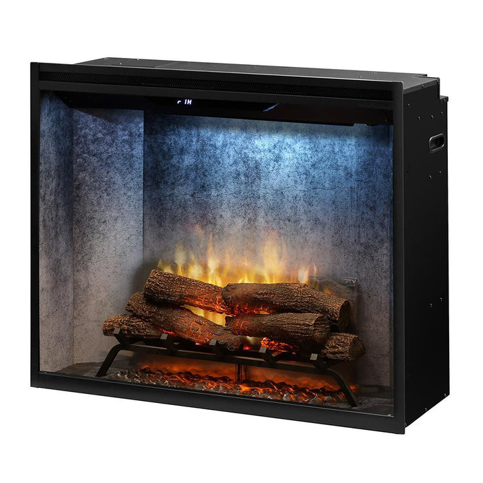 Dimplex RBF36PWC Revillusion Portrait-Style Electric Fireplace with Weathered Concrete Backer, 36-Inches