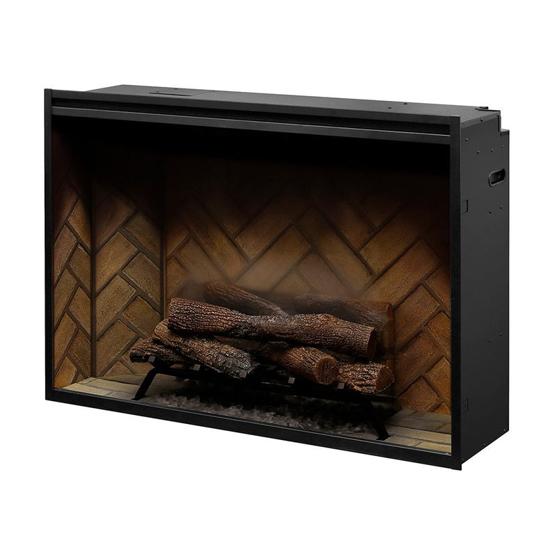 Dimplex RBF42 Revillusion Electric Fireplace with Herringbone Backer, 42-Inches