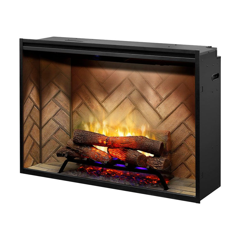 Dimplex RBF42 Revillusion Electric Fireplace with Herringbone Backer, 42-Inches