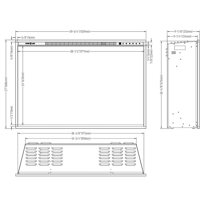 Modern Flames RS-4229 RedStone 42-Inch Built-In Electric Fireplace