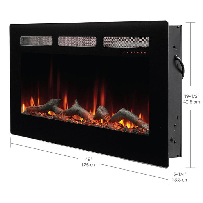 Dimplex SIL48 Sierra Series Wall Mount/Built-In Linear Electric Fireplace, 48-Inch