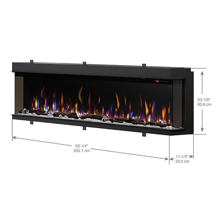 Dimplex XLF10017-XD IgniteXL Bold Deep Built-In Linear Electric Fireplace, 100-Inch